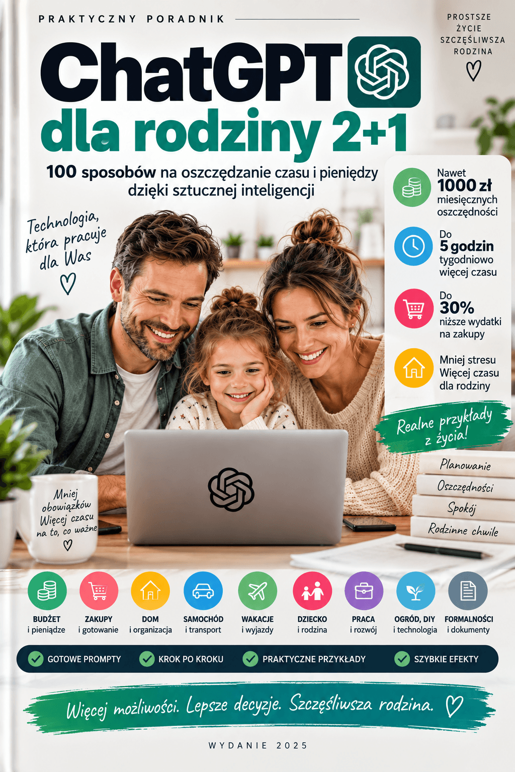 ChatGPT dla rodziny 2+1 — 100 sposobów
